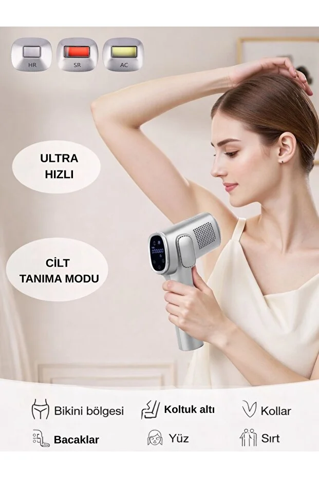 Infinity IPL Lazer Epilasyon Cihazı – Akıllı Cilt Sensörü, Sınırsız Atım, 9 Güç Seviyesi